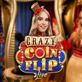 Crazy Coin Flip slot icon by Evolution, available at SlotsGem Casino
