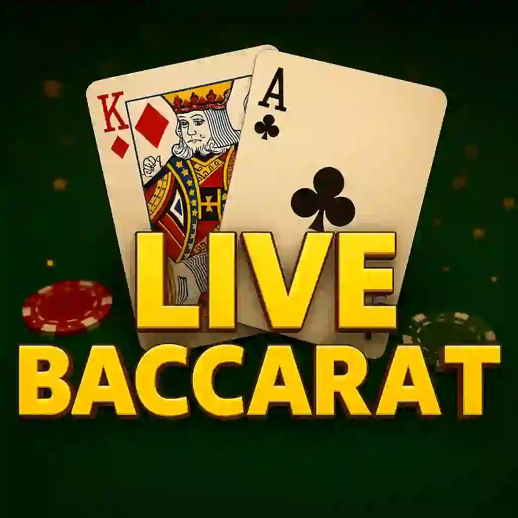 Live Baccarat logo by Evolution at SlotsGem Casino