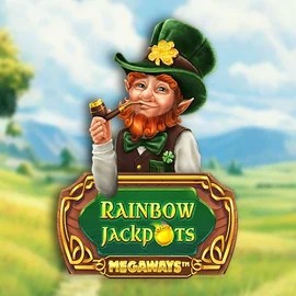 Rainbow Jackpots Megaways online game logo by Red Tiger Gaming on slotsgemscasino.cz