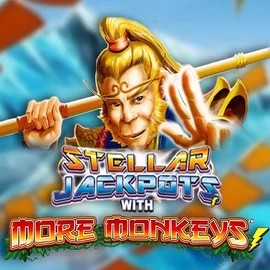 Stellar Jackpots with More Monkeys slot icon by Lightning Box Game, available at SlotsGem Casino